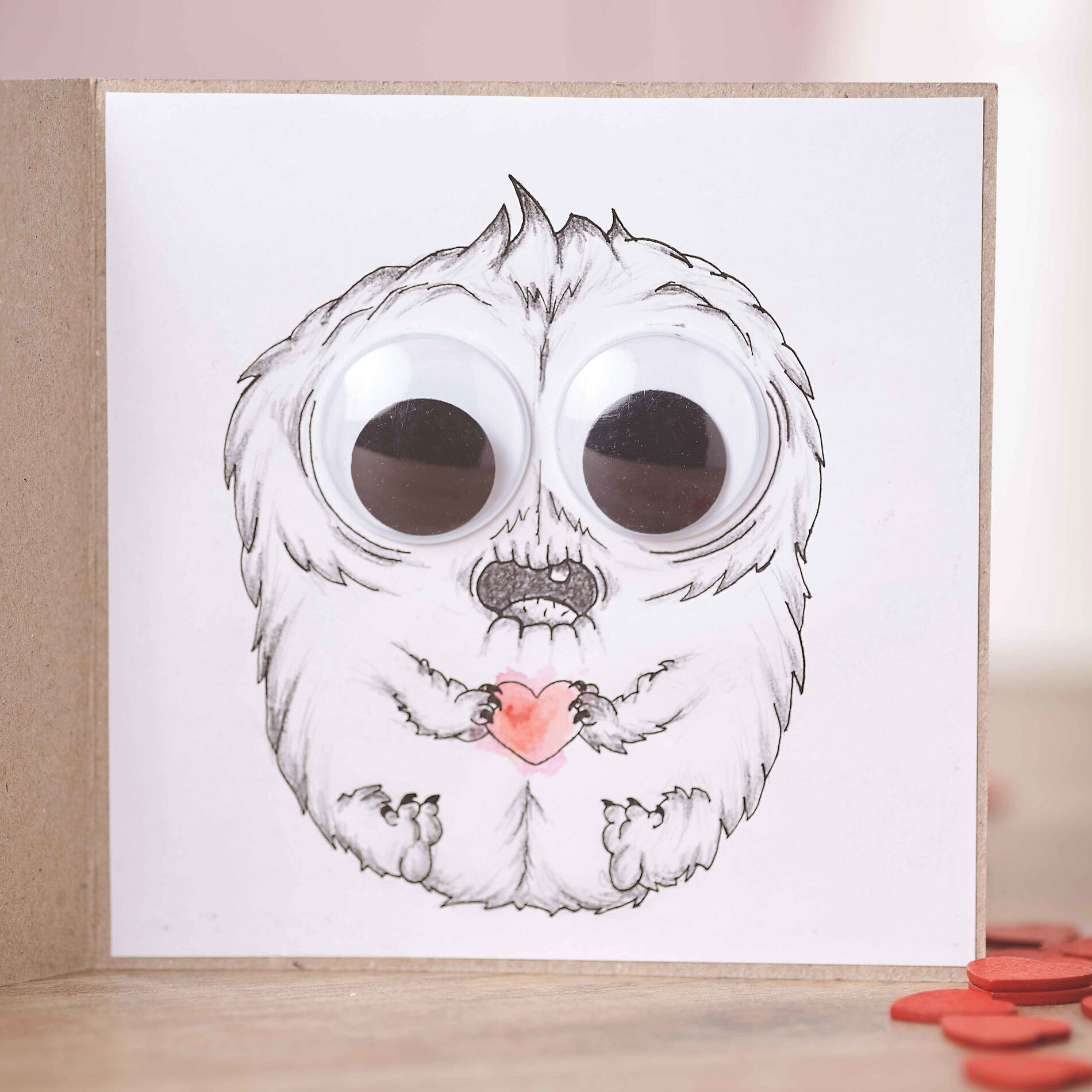 Karte zum Valentinstag