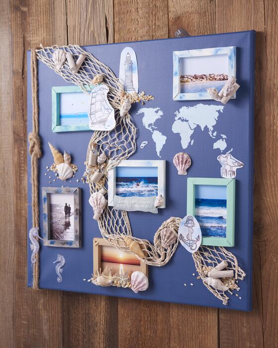 Keilrahmen mit Urlaubsfotos