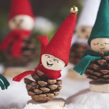 kreativset wichtelzapfen