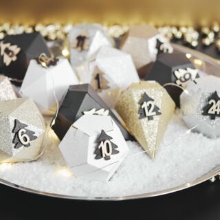 Adventskalender Kristall selber basteln