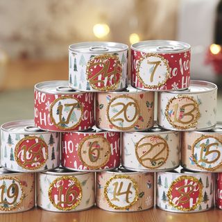 advent calendar from ring-pull cans
