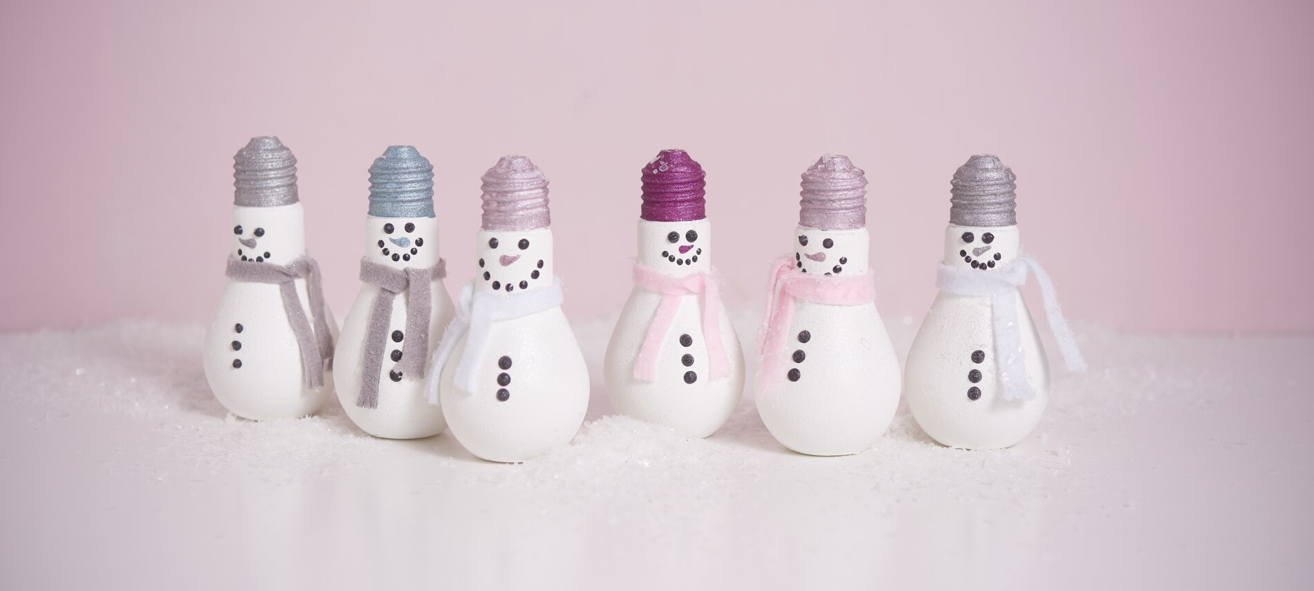 schneemänner glühbirnen