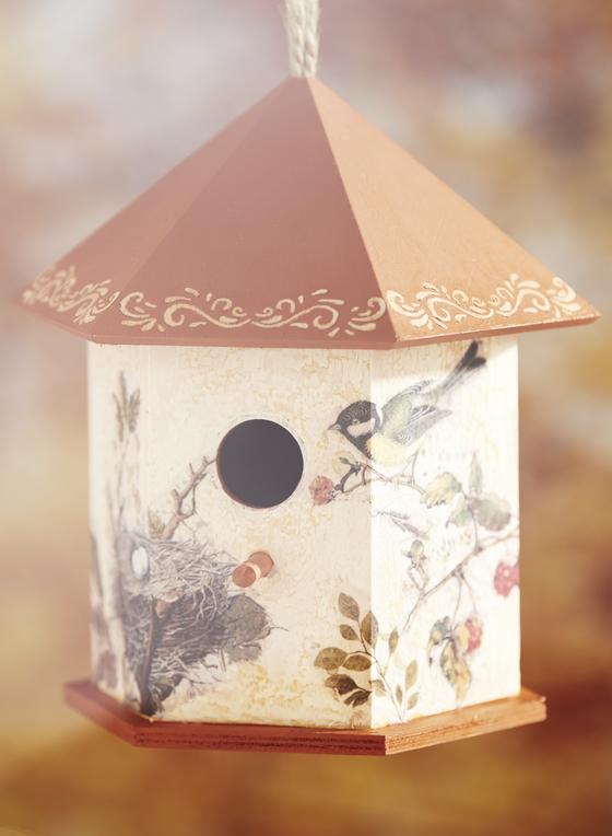 vogelhaus krakelierlack