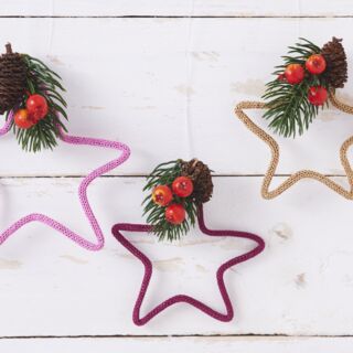 Strickschlauch Sterne