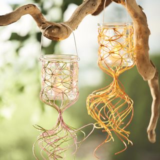 Glaslaterne makramee