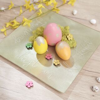 Dekoteller mit Glasgravur