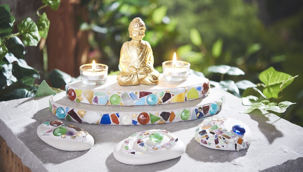 Buddha Betondeko Mosaik