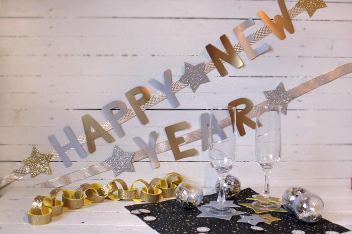 Silvesterdeko - Ergebnis 2 Silvesterdeko selber machen 2