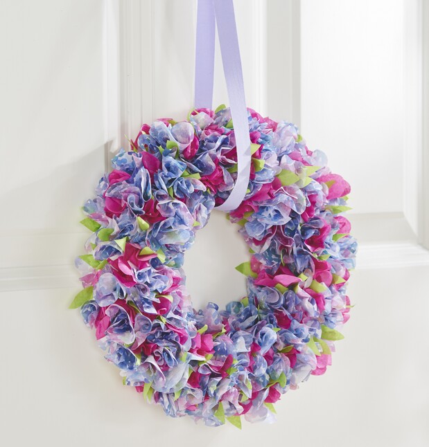 styroporring mit blüten