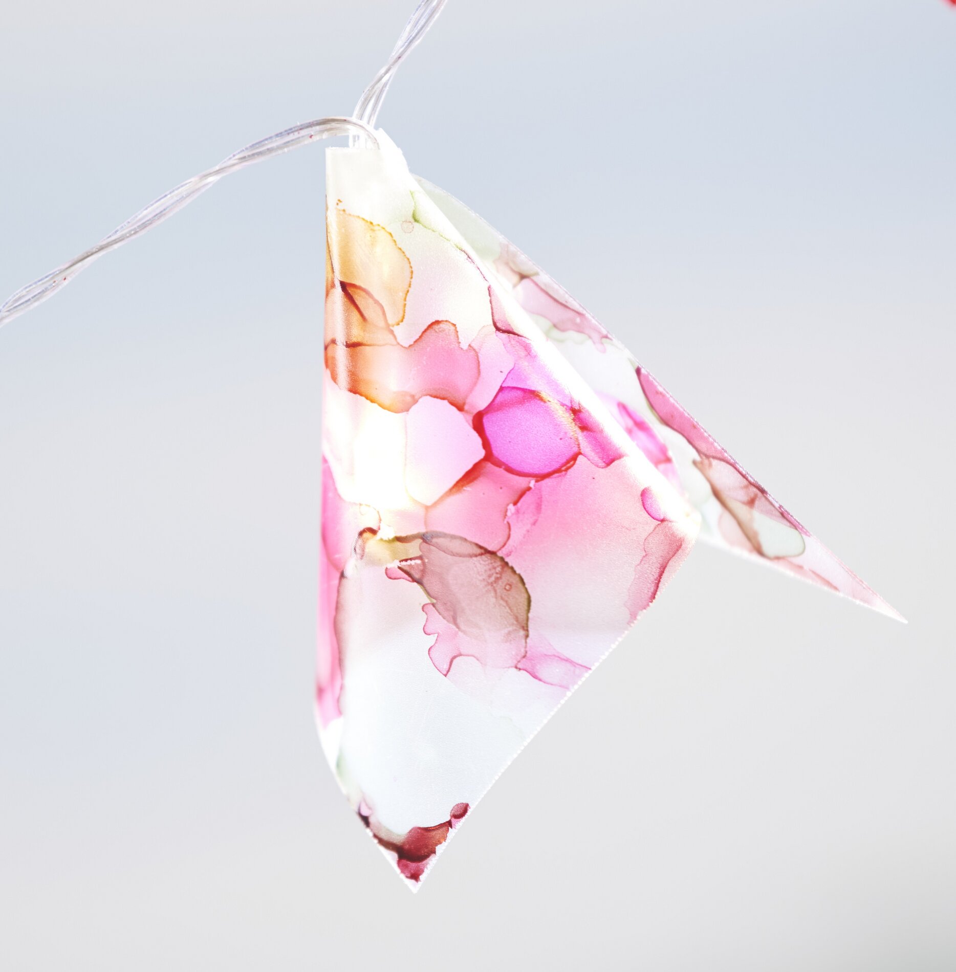 lichterkette alcohol ink