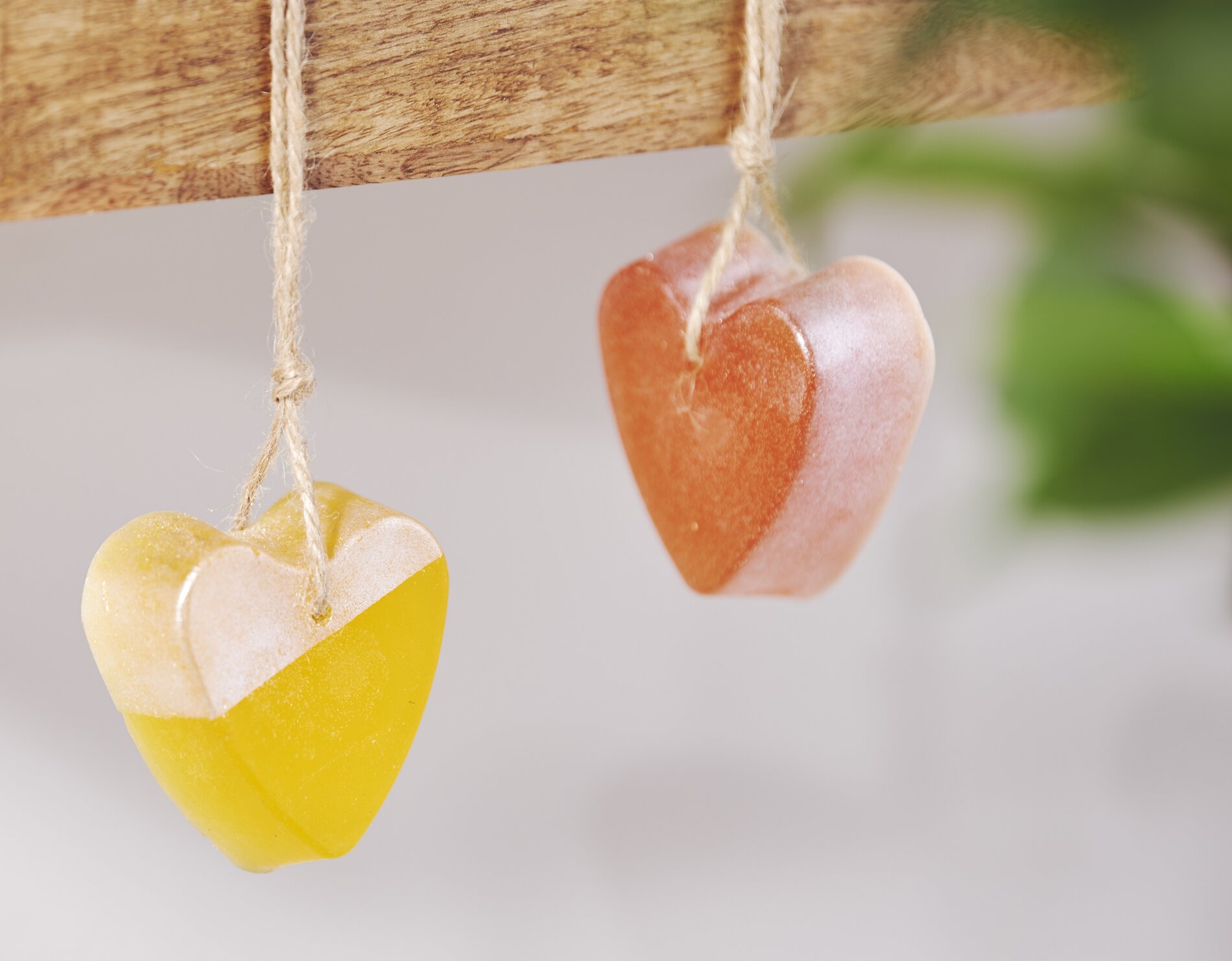 Seifenherzen zum Aufhängen