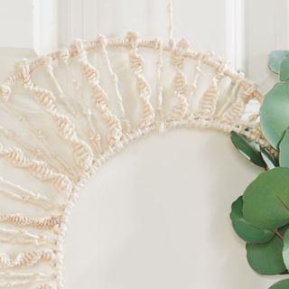 Anelli decorativi in macramè dall'aspetto naturale