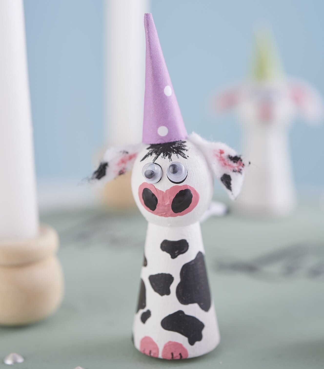 Geburtstagsteller Kuh