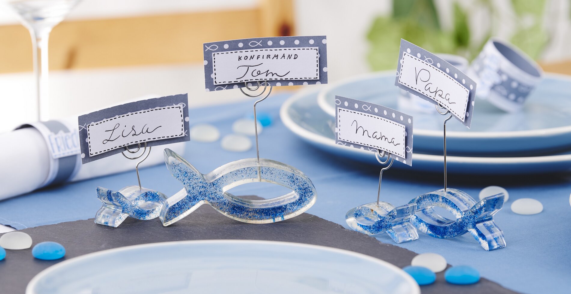 Tischdeko für Glaubensfeste