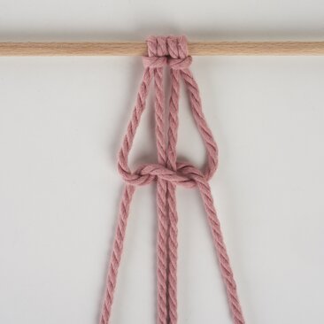 Spiralknoten nach links gedreht 2