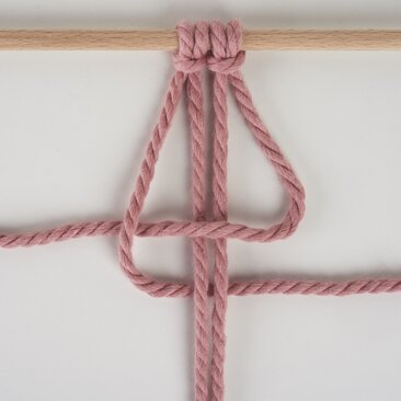 Kreuzknoten nach rechts gerichtet 2