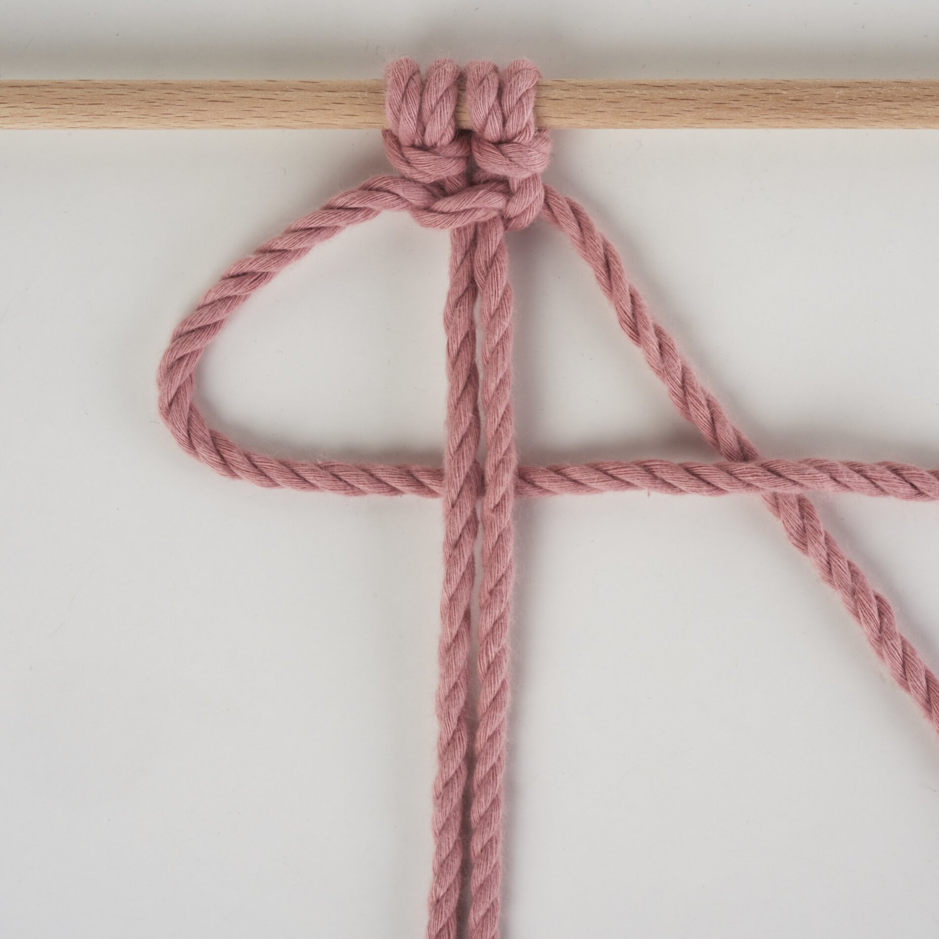 Kreuzknoten nach links gerichtet 5