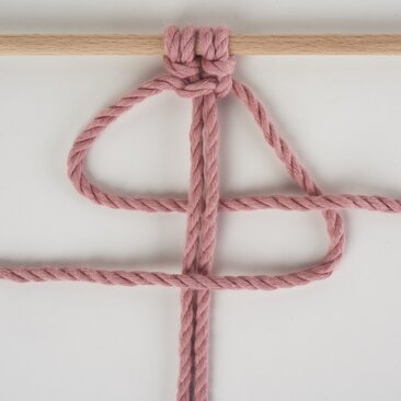 Kreuzknoten nach links gerichtet 6