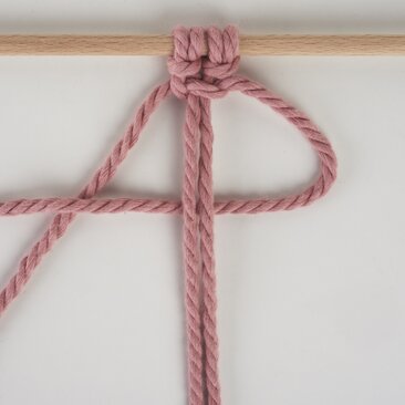 Kreuzknoten nach rechts gerichtet 5