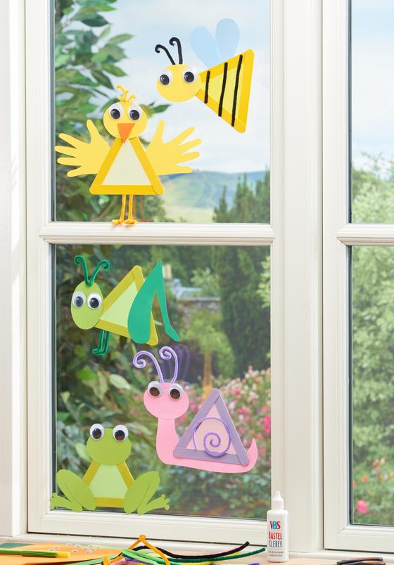 Tiere aus Holzstäbchen basteln