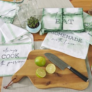 Küchentücher mit Textilfarbe gestalten