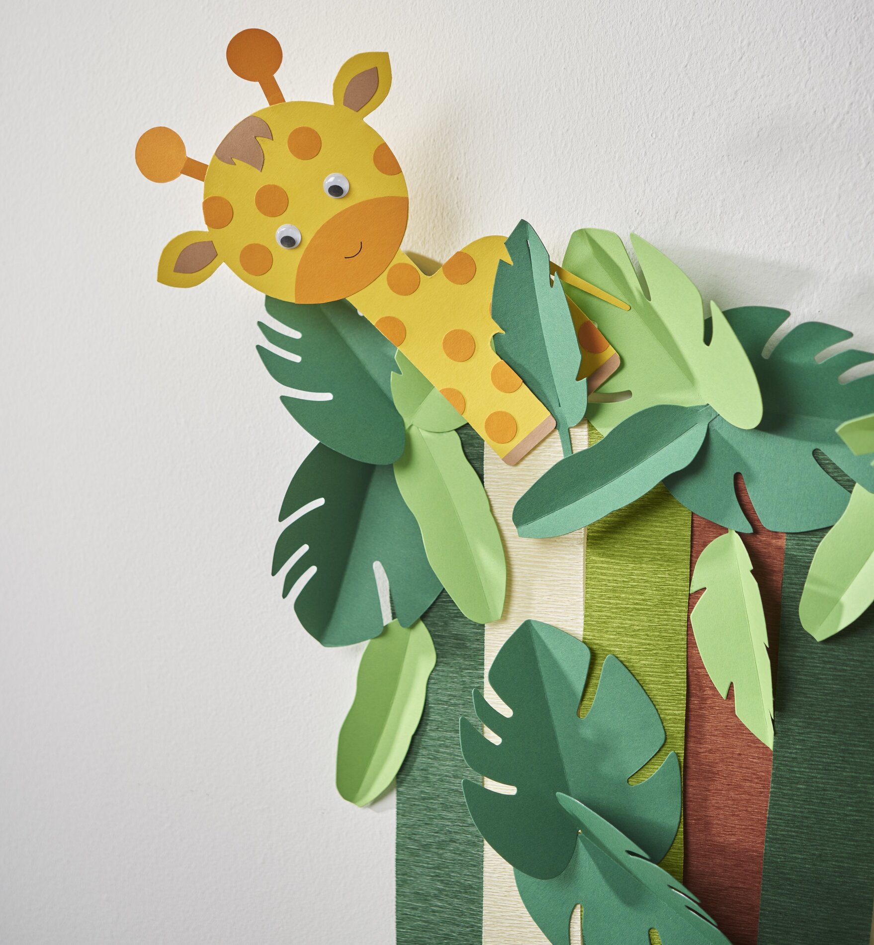 Krepppapier-Vorhang Giraffe