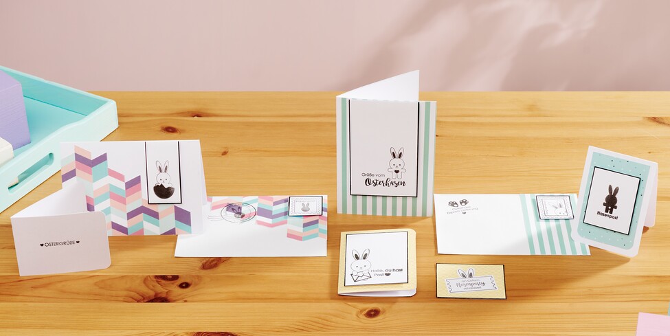 Hasenpost mit Stempeln