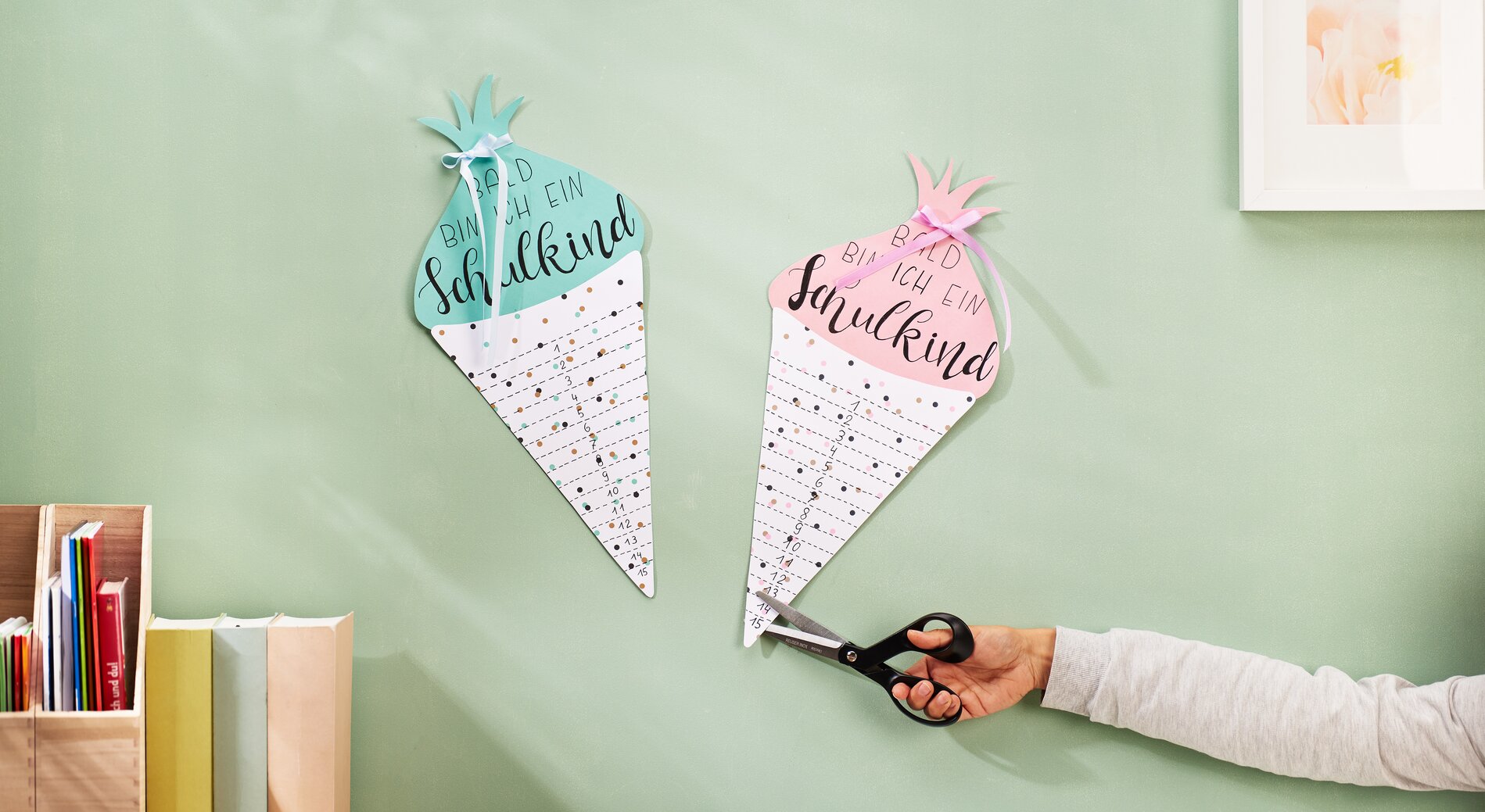 Einschulung Schultüte countdown