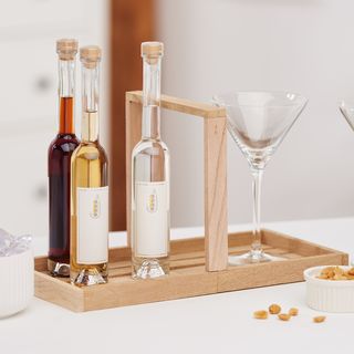 Vassoio realizzato con blocchi artigianali