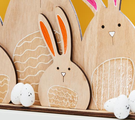 Gestaltung einer Hasenfamilie