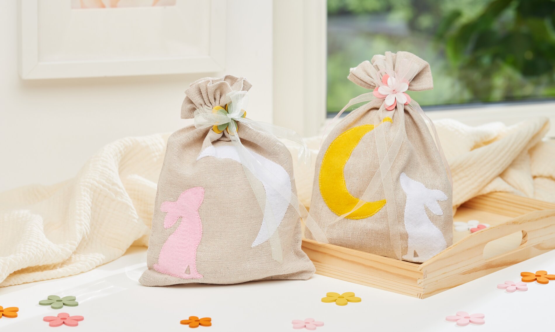 Beutel mit gestanzten Motiven