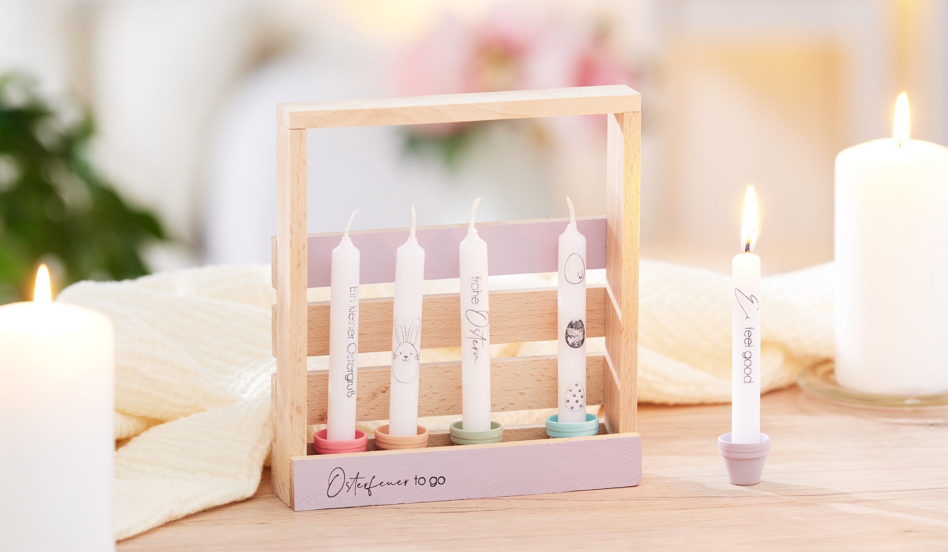 Kerzenkorb aus Bastelklötzchen