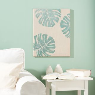 Keilrahmen mit schabloniertem Motiv