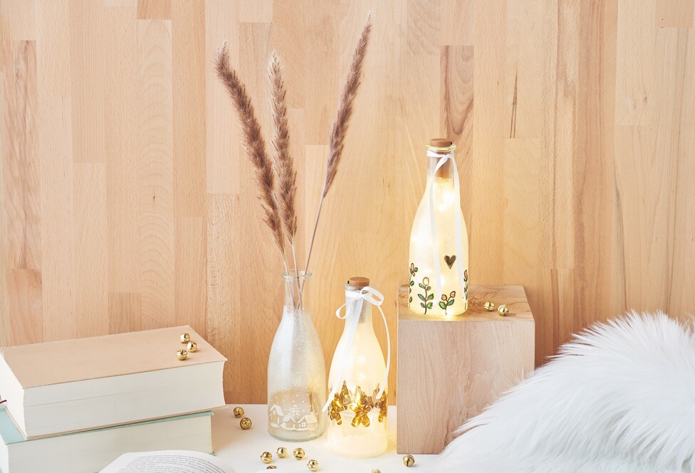 Flaschen mit Frosteffekt