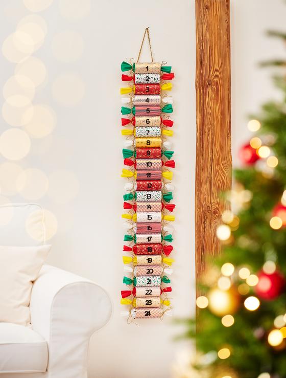 Adventskalender aus Papprollen