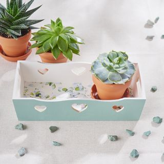 Napkin technique idea heart tray bowl