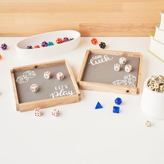 Cube base made from craft blocks