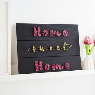 String art decorative plate