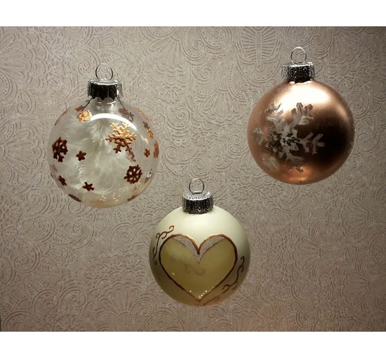 145_Felicitana_Christbaumkugeln in Kupfer und Wei&szlig;_Kategorie Metallic