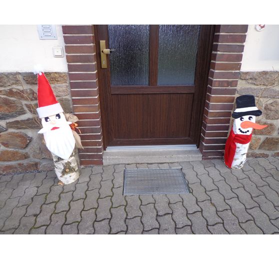 274_Fliedergabi_Baumstammdeko- Weihnachtsmann & Schneemann_Kategorie Natur