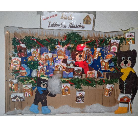 243_Spatz_Adventskalender B&Auml;RENBUDE mit Lebkuchen-H&auml;uschen Verkauf