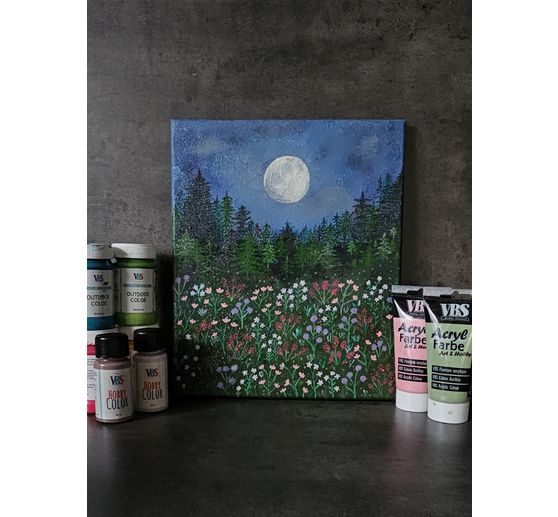 65_Francis_Zauberhafte Mondnacht &uuml;ber der Blumenwiese