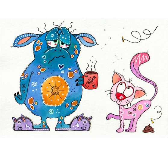 163_Dodo_Aquarellbild - Morgenmuffel