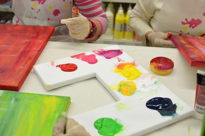 Acrylfarbe f&uuml;r Keilrahmen