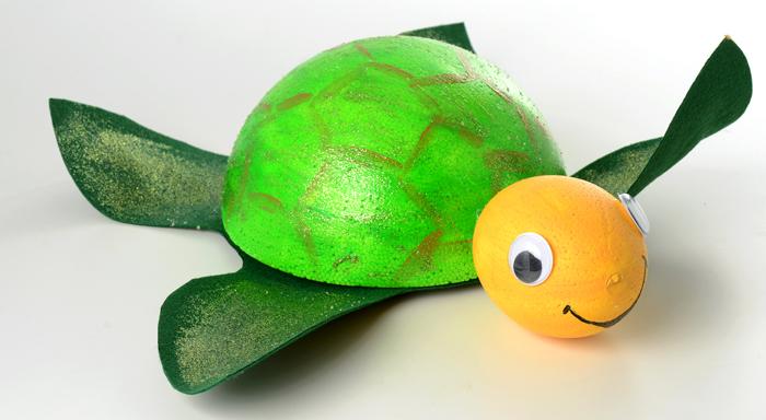Schildkröte aus Styropor Schildkröte aus Styropor