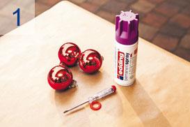 Spr&uuml;hlack, spray edding Weihnachten Anleitung