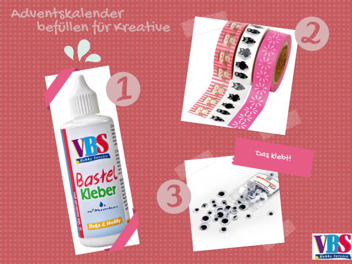 Adventskalender f&uuml;llen f&uuml;r Bastler und Kreative