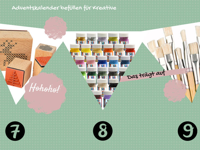 Adventskalender f&uuml;llen f&uuml;r Bastler und Kreative
