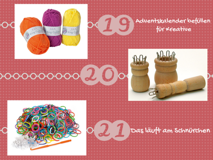 Adventskalender f&uuml;llen f&uuml;r Bastler und Kreative