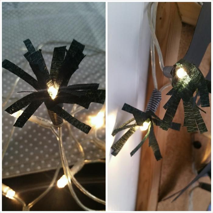 Blumen aus Krepppapier f&uuml;r Lichterkette basteln